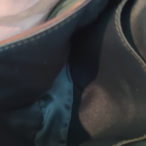 Coach Turn Lock Mini Crossbody Hunter Green Blue Tag Excellent Condition - Picture 8 of 13